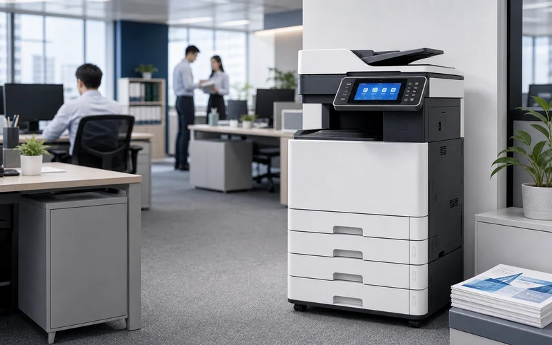 中型科技公司辦公室導入 A3 彩色多功能事務機案例情境